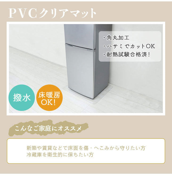 ダイニングマット 65×70cm 撥水 クリア 抗菌 防臭 防カビ 厚1.5mm 床 保護 傷防止マット 拭ける フロアマット テーブルマット クリアマット 透明マット チェアマット(代引不可)