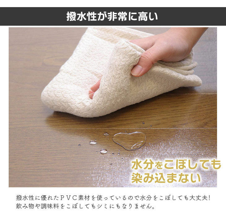 ダイニングマット 70×75cm 撥水 クリア 抗菌 防臭 防カビ 厚1.5mm 床 保護 傷防止マット 拭ける フロアマット テーブルマット クリアマット 透明マット チェアマット(代引不可)