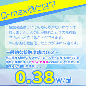 冷感キルトラグ 190×240cm ウレタン10mm 厚手 ひんやりマット ラグマット ひんやり ラグカーペット 夏用 洗える 韓国インテリア (代引不可)