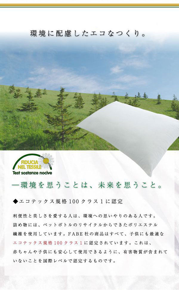 2枚組 オルトペディコ枕 専用カバー 50×80 イタリア製 まくらカバー 洗える エコテックス100認証 わた ビバルディ グアンシアレ(代引不可)【メール便】