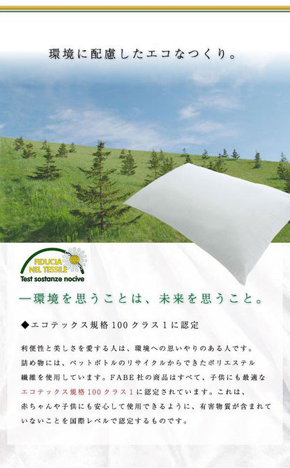 2枚組 オルトペディコ枕 専用カバー 50×80 イタリア製 まくらカバー 洗える エコテックス100認証 わた ビバルディ グアンシアレ(代引不可)【メール便】