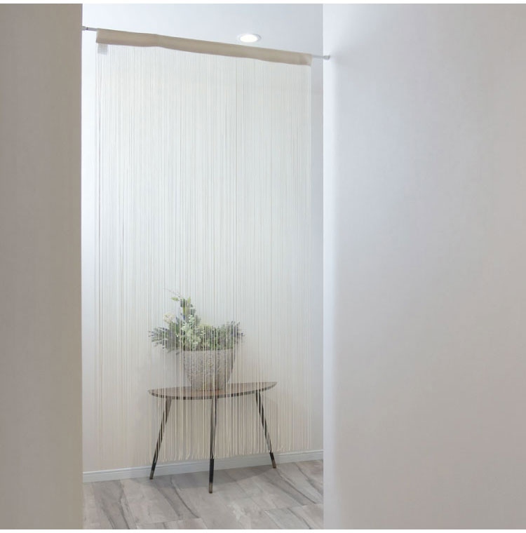 のれん 日本製 幅80cm 丈150cm 間仕切り 紐のれん ひものれん カーテン 北欧 暖簾 小窓 キッチン リビング 玄関 洗面所 目隠し ひもスクリーン 和風 洋風 タペストリー ネイビー ベージュ(代引不可)