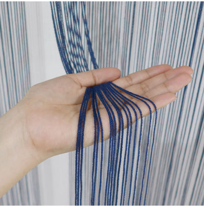 のれん 日本製 幅80cm 丈150cm 間仕切り 紐のれん ひものれん カーテン 北欧 暖簾 小窓 キッチン リビング 玄関 洗面所 目隠し ひもスクリーン 和風 洋風 タペストリー ネイビー ベージュ(代引不可)