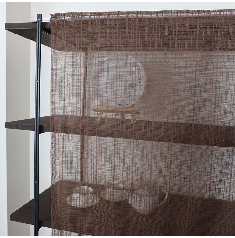 日本製 小窓レースカーテン 約巾70cm×丈120cm カフェカーテン 目隠し 人気 リゾート シンプル 小窓用 縦長 幅のせまい 共生地リボン付き キッチン トイレ 出窓 程よい透け感 軽く光を採り入れる(代引不可)