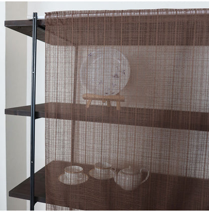 日本製 小窓レースカーテン 約巾70cm×丈120cm カフェカーテン 目隠し 人気 リゾート シンプル 小窓用 縦長 幅のせまい 共生地リボン付き キッチン トイレ 出窓 程よい透け感 軽く光を採り入れる(代引不可)