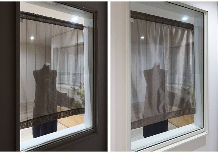 日本製 小窓レースカーテン 約巾70cm×丈120cm 小窓 カフェカーテン 遮熱 断熱 目隠し人気 北欧 シンプル 小窓用 ミラーレース 縦長 日本製 幅のせまい 小窓用ミラーレースカーテン 共生地リボン付き(代引不可)