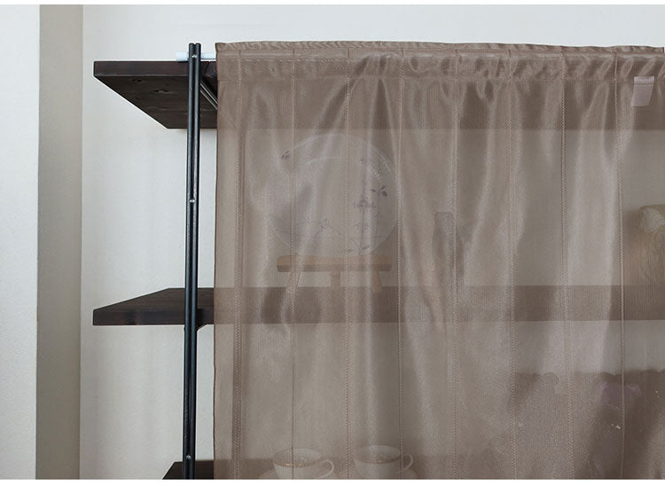 日本製 小窓レースカーテン 約巾70cm×丈90cm 小窓 カフェカーテン 遮熱 断熱 目隠し人気 北欧 シンプル 小窓用 ミラーレース 縦長 小窓用ミラーレースカーテン 共生地リボン付き キッチン トイレ(代引不可)