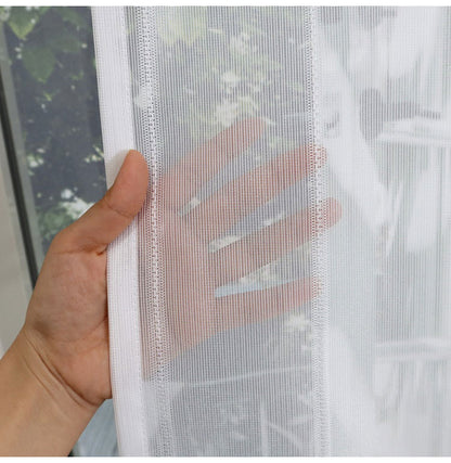 ミラーレースカーテン 日本製 40サイズ 幅100 幅150 幅200 レースカーテン UVカット ストライプ柄 ホワイト おしゃれ 洗濯OK 昼間見えにくい 賃貸 採光 国産 洗える カーテン(代引不可)