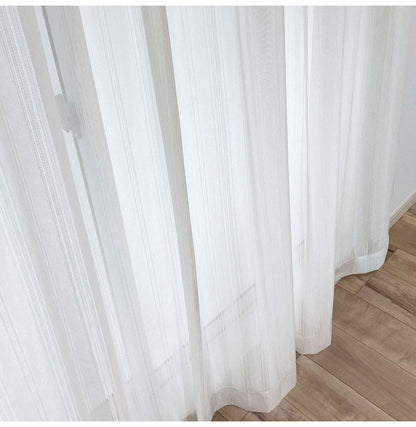 ミラーレースカーテン 防炎 日本製 40サイズ 幅100 幅150 幅200 レースカーテン UVカット ストライプ柄 ホワイト おしゃれ 洗濯OK 昼間見えにくい 賃貸 採光 国産 洗える カーテン(代引不可)