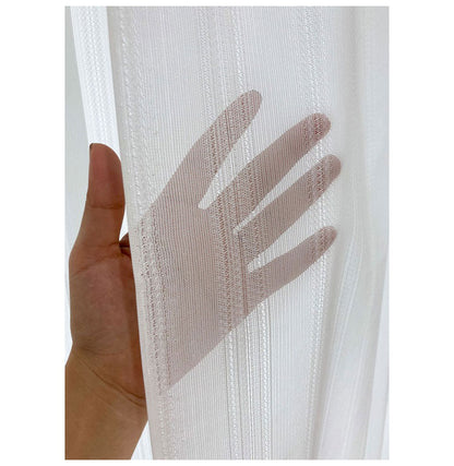 ミラーレースカーテン 防炎 日本製 40サイズ 幅100 幅150 幅200 レースカーテン UVカット ストライプ柄 ホワイト おしゃれ 洗濯OK 昼間見えにくい 賃貸 採光 国産 洗える カーテン(代引不可)