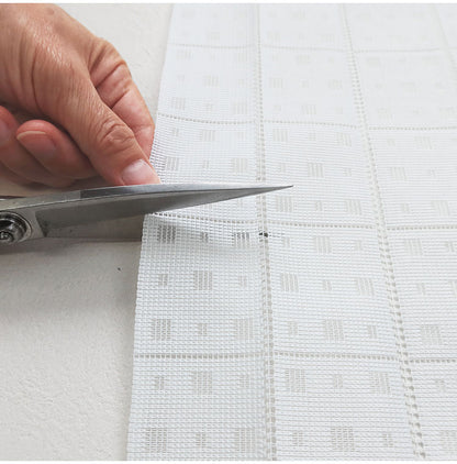 日本製 巾100cm×丈115cm ホワイト パタパタ アコーディオンカフェカーテン ドット柄 ハサミでカット 程よい透け感 取り付け簡単(代引不可)