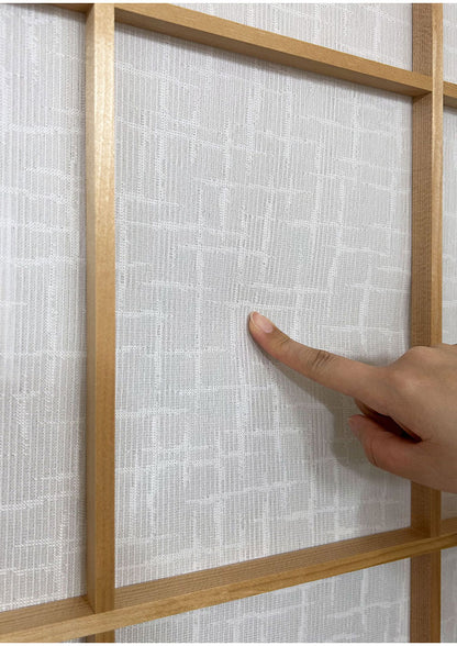 日本製 障子に貼るレース カスリ調 幅100cm×丈200cm 2枚組 UVカット 破れにくい 簡単に貼れる 断熱・保温効果 花粉キャッチ 外から見られにくい 両面テープ2個付き(代引不可)