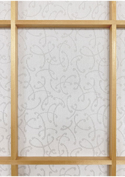 日本製 障子に貼るレース カール柄 幅100cm×丈200cm 2枚組 UVカット 破れにくい 簡単に貼れる 断熱・保温効果 花粉キャッチ 外から見られにくい 両面テープ2個付き(代引不可)