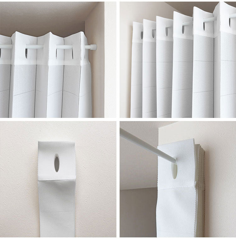 日本製 アコーディオンカーテン パタパタカーテン 間仕切り 目隠し 断熱 保温 長さ調整 ハサミでカット 無地調 プレーン 巾150cm×丈250cm ホワイト 省エネ エコ 洗える(代引不可)