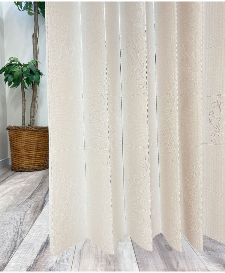 日本製 アコーディオンカーテン 巾150cm×丈200cm パタパタカーテン 間仕切り 目隠し 断熱 保温 長さ調整 オーナメント柄 厚手 省エネ エコ 洗える 帝人フロンティア(株) エコリエ(R) 使用(代引不可)