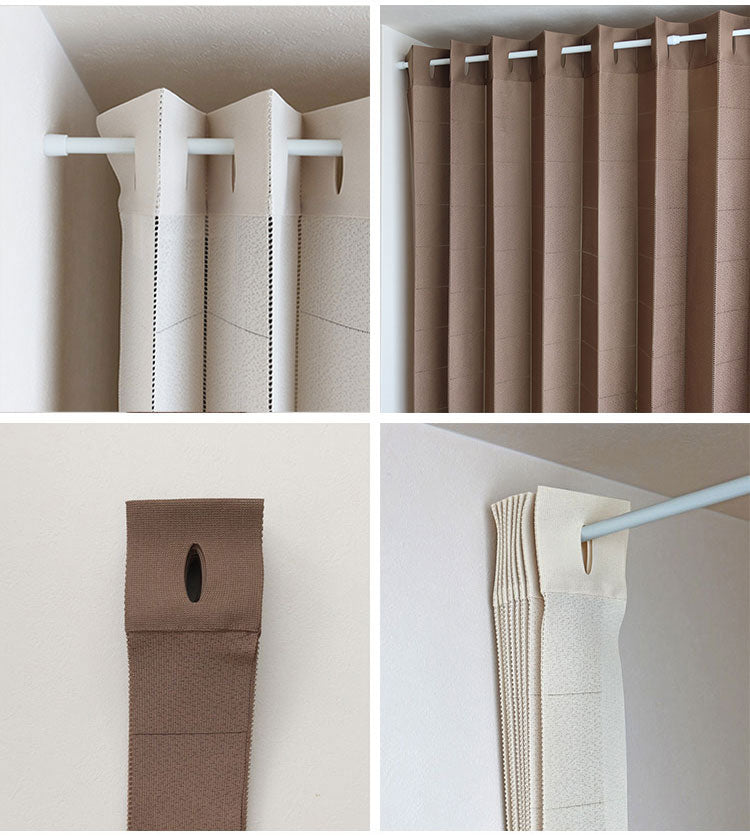 日本製 アコーディオンカーテン 巾100cm×丈200cm パタパタカーテン 間仕切り 目隠し 断熱 保温 長さ調整 ハサミでカット 無地調 ドット柄 アイボリー 省エネ エコ 洗える(代引不可)