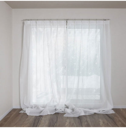 日本製 フリーカットレースカーテン 巾100cm×丈250cm キカ柄 2枚組 自由に長さ変更 ハサミでカット 丈調整可能 調整可能なフック付き 取り付け簡単 程よい透け感(代引不可)