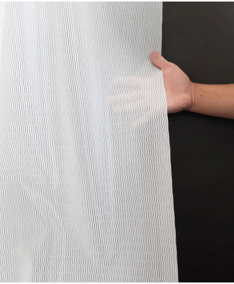 日本製 フリーカットレースカーテン 巾100cm×丈250cm キカ柄 2枚組 自由に長さ変更 ハサミでカット 丈調整可能 調整可能なフック付き 取り付け簡単 程よい透け感(代引不可)