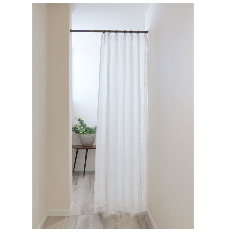 ミラーレースカーテン エコリエ 日本製 40サイズ 幅100 幅150 幅200 レースカーテン 断熱 保温 UVカット テイジン 高機能 3色 ボンボン おしゃれ 洗濯OK 昼間見えにくい 賃貸 採光 洗える カーテン(代引不可)