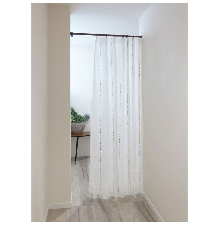 ミラーレースカーテン エコリエ 日本製 40サイズ 幅100 幅150 幅200 レースカーテン 断熱 保温 UVカット テイジン 高機能 ボンボン おしゃれ 洗濯OK 昼間見えにくい 賃貸 採光 洗える カーテン(代引不可)