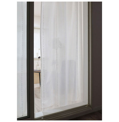 ミラーレースカーテン エコリエ 日本製 40サイズ 幅100 幅150 幅200 レースカーテン 断熱 保温 UVカット テイジン 高機能 ボンボン おしゃれ 洗濯OK 昼間見えにくい 賃貸 採光 洗える カーテン(代引不可)