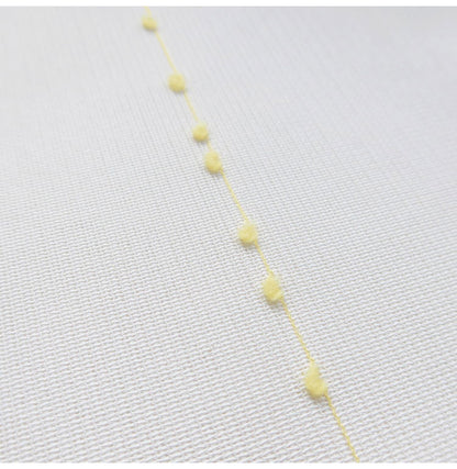 ミラーレースカーテン エコリエ 日本製 40サイズ 幅100 幅150 幅200 レースカーテン 断熱 保温 UVカット テイジン 高機能 ボンボン おしゃれ 洗濯OK 昼間見えにくい 賃貸 採光 洗える カーテン(代引不可)