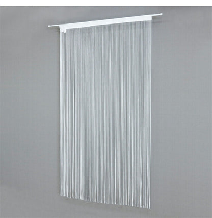 日本製 防炎 ひものれん 北欧風 間仕切り のれん 暖簾 約幅85cm×丈170cm 突っ張り棒 キッチン トイレ 程よい透け感 おしゃれ 小窓 出窓 お洒落 防炎加工 取り付け簡単(代引不可)