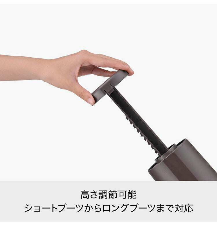 ライクイット (like-it) 靴 収納 ブーツ スペースセーバー 約幅12x奥10.8x高35.5~49.5cm ホワイト 日本製 BH-01L ブーツ収納スタンド ブーツ収納ラック ブーツ収納玄関 型崩れ防止 省スペース(代引不可)