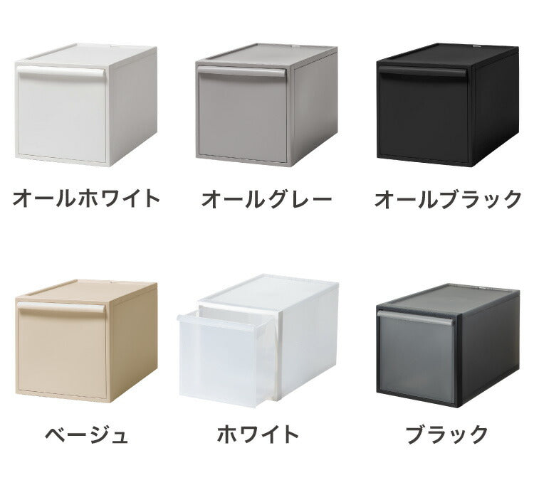 ライクイット (like-it) 収納ケース クローゼットシステム 引き出し L 約幅32x奥52x高31.8cm ホワイト CS-D3 奥行き52cm クローゼット収納にピッタリ(代引不可)