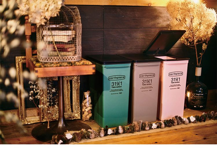 ゴミ箱 プッシュダスト(浅型) 17L 積み重ねOK スタッキング ごみ箱 ダストボックス 分別 キッチン ふた付き フタ付き 蓋付き|おしゃれ 蓋つきゴミ箱 ふたつき ごみ入れ 蓋付きゴミ箱 トラッシュカン(代引不可)