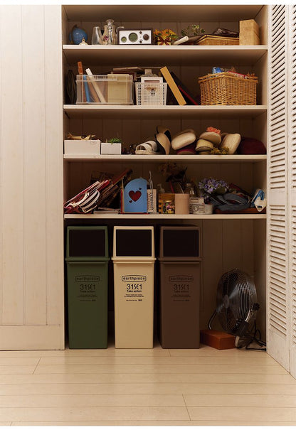 ゴミ箱 スイングダスト(浅型) 17L 積み重ねOK スタッキングごみ箱 ダストボックス 分別 キッチン ふた付き フタ付き 蓋付き|おしゃれ 蓋つきゴミ箱 ふたつき ゴミ ごみ入れ 蓋付き(代引不可)