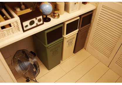 ゴミ箱 スイングダスト(浅型) 17L 積み重ねOK スタッキングごみ箱 ダストボックス 分別 キッチン ふた付き フタ付き 蓋付き|おしゃれ 蓋つきゴミ箱 ふたつき ゴミ ごみ入れ 蓋付き(代引不可)