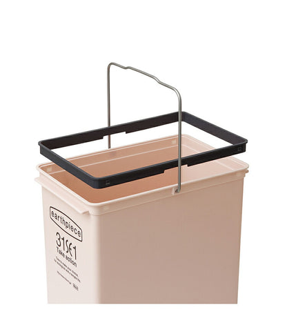 ゴミ箱 スタッキング ごみ箱 17L ふた付き 屋外 分別 積み重ね スリム 隙間 キッチン 分別 蓋付きゴミ箱 日本製 北欧 男前 一人暮らし ヨコ型フロントオープンダスト 浅 EPE-55 ライクイット like-it(代引不可)