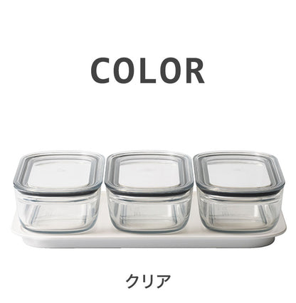 トレー セット ライクイット like-it 調理ができる保存容器 Mサイズ 密閉 おしゃれ 耐熱 時短 電子レンジ 食洗機 冷凍 パッキン 作り置き レンチン クリア グレー グリーン(代引不可)