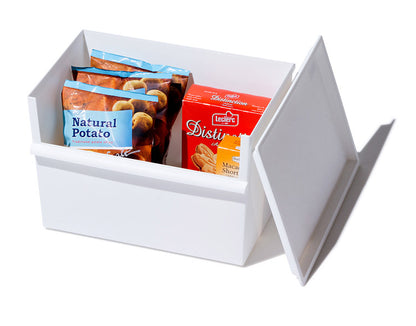 ライクイット (like-it) 小物収納 レトルト食品 収納 ケース コンテナー ワイド 深型 約幅38x奥26.8x高26cm グレー 日本製 JTR-01 リサイクルプラスチック30%以上配合 収納ボックス パントリー収納(代引不可)