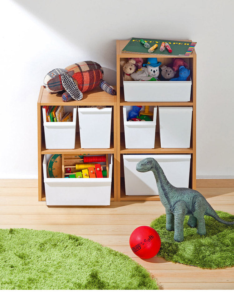 ライクイット (like-it) 小物収納 レトルト食品 収納 ケースコンテナー ワイド 浅型 約幅38x奥27.3x高13cm 日本製 JTR-02 リサイクルプラスチック30%以上配合 収納ボックス パントリー収納(代引不可)