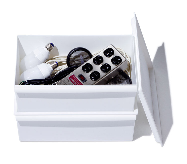 ライクイット (like-it) 小物収納 レトルト食品 収納 ケースコンテナー ワイド 浅型 約幅38x奥27.3x高13cm 日本製 JTR-02 リサイクルプラスチック30%以上配合 収納ボックス パントリー収納(代引不可)