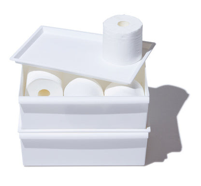 ライクイット (like-it) 小物収納 レトルト食品 収納 ケースコンテナー ワイド 浅型 約幅38x奥27.3x高13cm 日本製 JTR-02 リサイクルプラスチック30%以上配合 収納ボックス パントリー収納(代引不可)