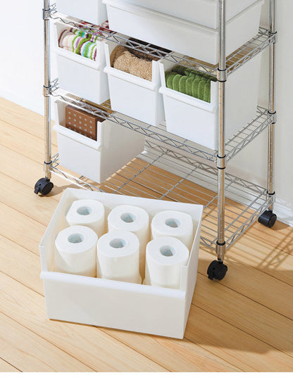 ライクイット (like-it) 小物収納 レトルト食品 収納 ケース コンテナー ワイド 日本製 JTR-04 リサイクルプラスチック30%以上配合 収納ボックス パントリー収納(代引不可)