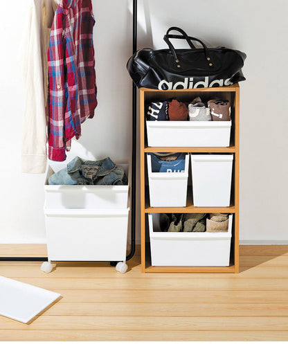 ライクイット (like-it) 小物収納 レトルト食品 収納 ケース コンテナー スリム 浅型 幅19x奥27.3x高13cm 日本製 JTR-05 リサイクルプラスチック30%以上配合 収納ボックス パントリー収納(代引不可)