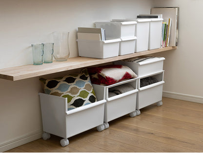 収納ボックス ジャストイット コンテナーワイド(深・深セット) JTSR-01 | ライクイット 深型 ケース 収納 カラーボックス収納 ストッカー コンテナー 積み重ね プラスチック 軽い 整理(代引不可)