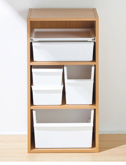 収納ボックス ジャストイット コンテナーワイド(深・深セット) JTSR-01 | ライクイット 深型 ケース 収納 カラーボックス収納 ストッカー コンテナー 積み重ね プラスチック 軽い 整理(代引不可)