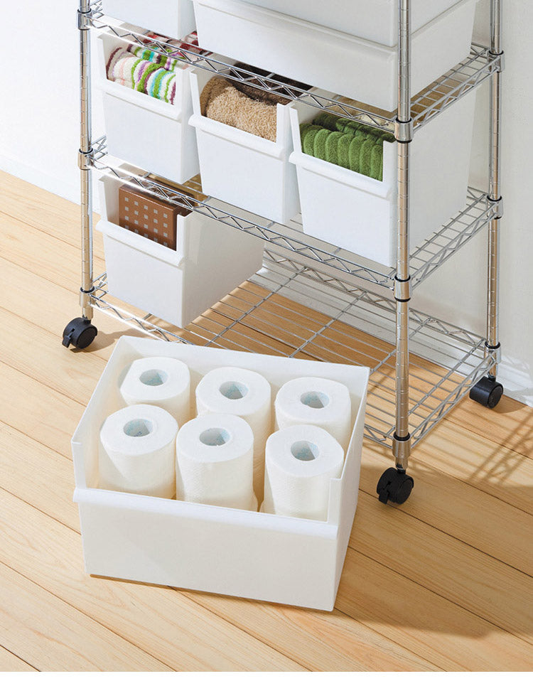 収納ボックス ジャストイット コンテナーワイド(深・深セット) JTSR-01 | ライクイット 深型 ケース 収納 カラーボックス収納 ストッカー コンテナー 積み重ね プラスチック 軽い 整理(代引不可)