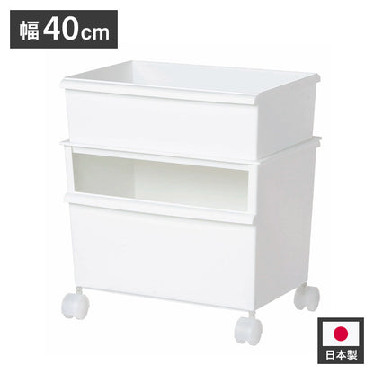 収納ボックス ジャストイット コンテナーワイド(浅・深セット) JTSR-02 | ライクイット 深型 ケース 収納 カラーボックス収納 ストッカー コンテナー 積み重ね プラスチック 軽い 整理(代引不可)