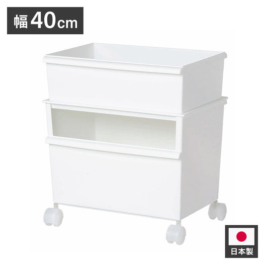 収納ボックス ジャストイット コンテナーワイド(浅・深セット) JTSR-02 | ライクイット 深型 ケース 収納 カラーボックス収納 ストッカー コンテナー 積み重ね プラスチック 軽い 整理(代引不可)