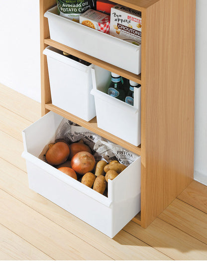 収納ボックス ジャストイット コンテナーワイド(浅・深セット) JTSR-02 | ライクイット 深型 ケース 収納 カラーボックス収納 ストッカー コンテナー 積み重ね プラスチック 軽い 整理(代引不可)