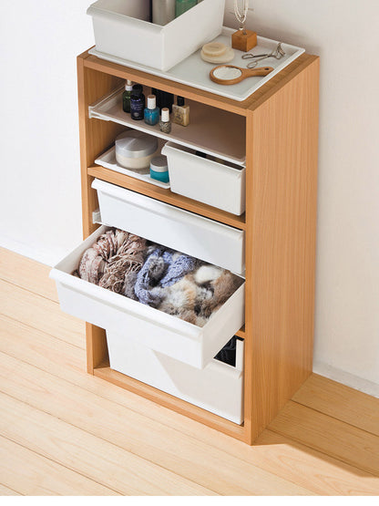 収納ボックス ジャストイット コンテナーワイド(浅・深セット) JTSR-02 | ライクイット 深型 ケース 収納 カラーボックス収納 ストッカー コンテナー 積み重ね プラスチック 軽い 整理(代引不可)