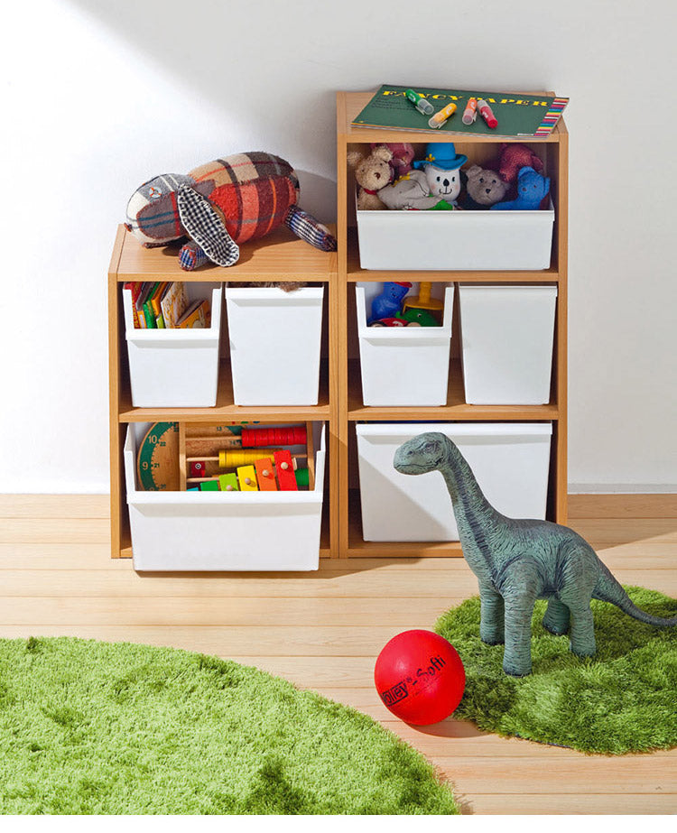 収納ボックス ジャストイット コンテナーワイド(浅・深セット) JTSR-02 | ライクイット 深型 ケース 収納 カラーボックス収納 ストッカー コンテナー 積み重ね プラスチック 軽い 整理(代引不可)