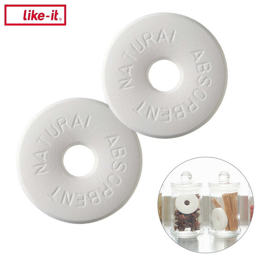 ライクイット (like-it) キッチン収納 調湿 保存できる 珪藻土リング2P 約直径4x高1cmホワイト日本製KSD-11(代引不可)