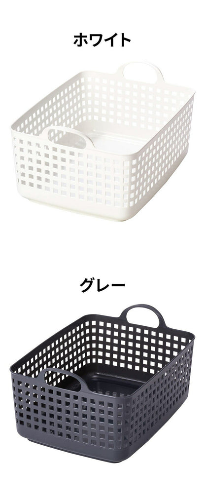 ライクイット (like-it) ランドリー 洗濯 収納 スタッキング可能 バスケット ホワイト LBB-07C バイオマスプラスチック(代引不可)